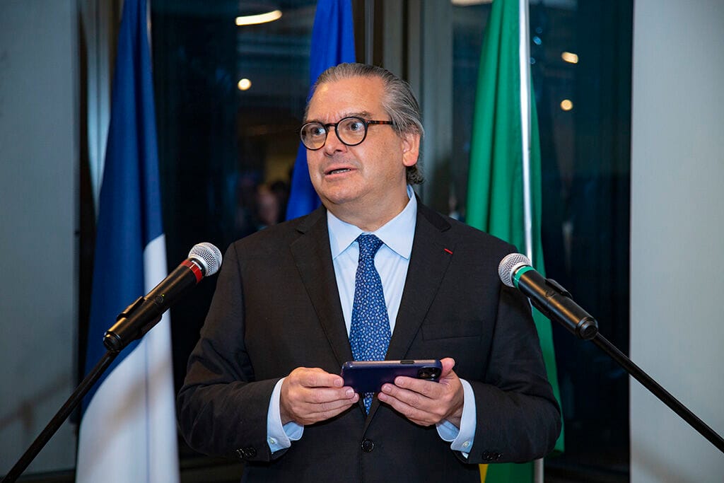 “Trump está ajudando o Brasil, mesmo sem querer”, diz presidente da Câmara Francesa 1 | Brazil Economy Pedro Antonio Gouvêa Vieira Almeida e Silva, presidente da CCIFB, elogia a postura do Brasil na disputa tarifária global