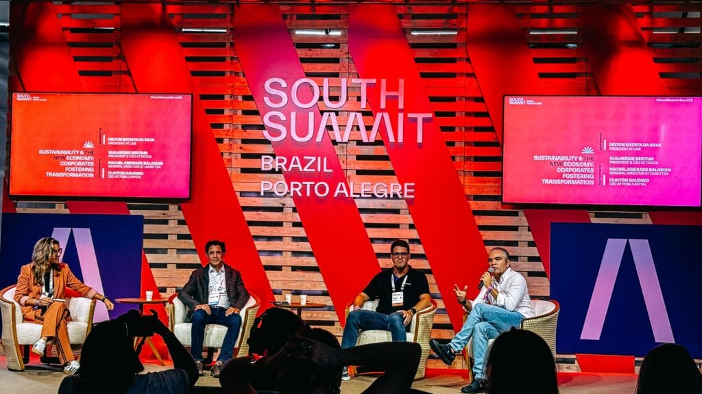 Delton Batista (na foto, à dir) diz que a força empresarial Sul está ligada aos setores da indústria, agronegócio e tecnologia