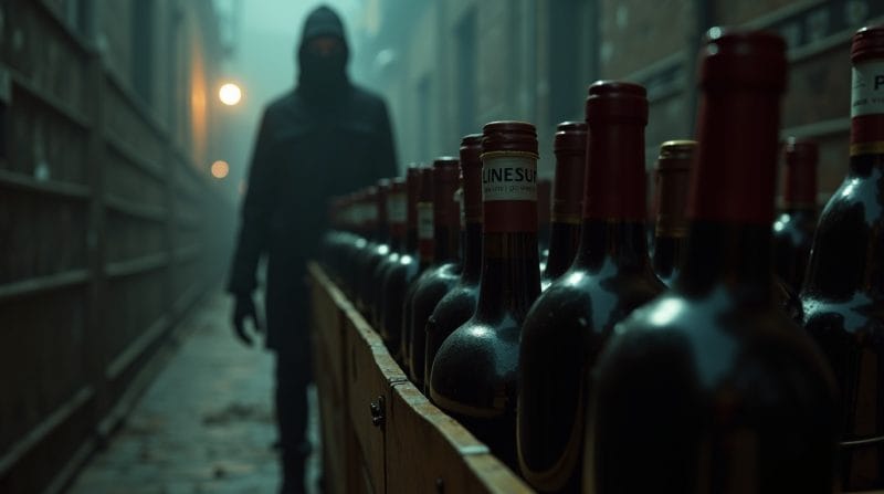 O comércio ilegal de vinhos se tornou uma frente lucrativa para o crime organizado. Operações policiais detectaram facções