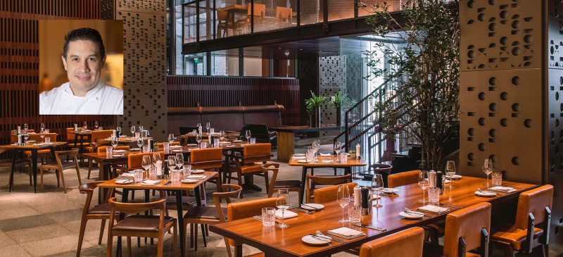 Restaurante Neto, de cozinha ítalo-brasileira comandada por Carlos Leiva (no detalhe)