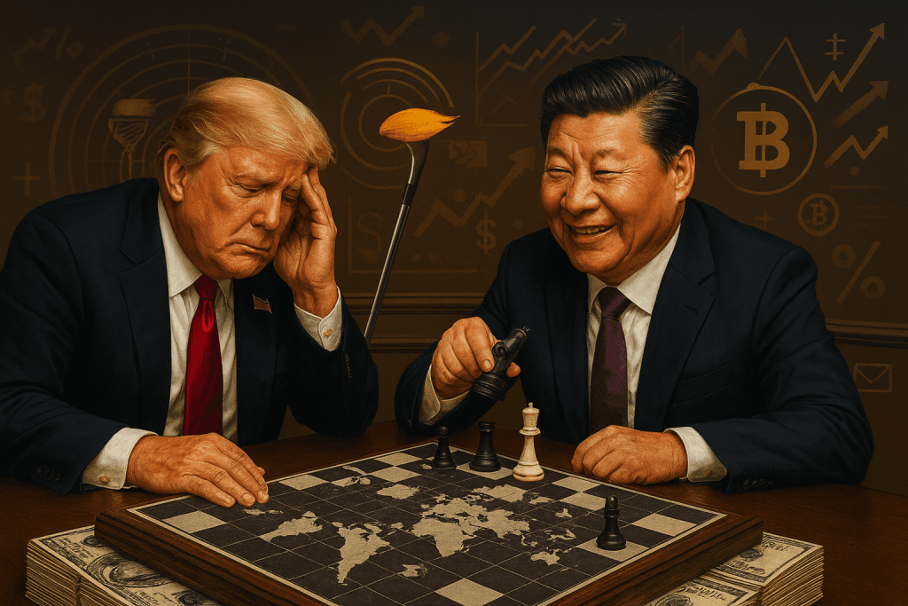 Mercado oscila sob tensão comercial entre EUA e China 1 | Brazil Economy ChatGPT Image 15 de out. de 2025 07 13 19 | Brazil Economy