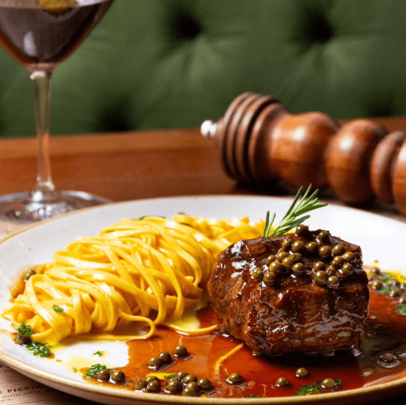 Piccini Cucina acirra concorrência nos Jardins com opções abaixo de R$ 100 2 | Brazil Economy •Filetto di mignon al pepe verdi com tagliolini na manteiga e sálvia