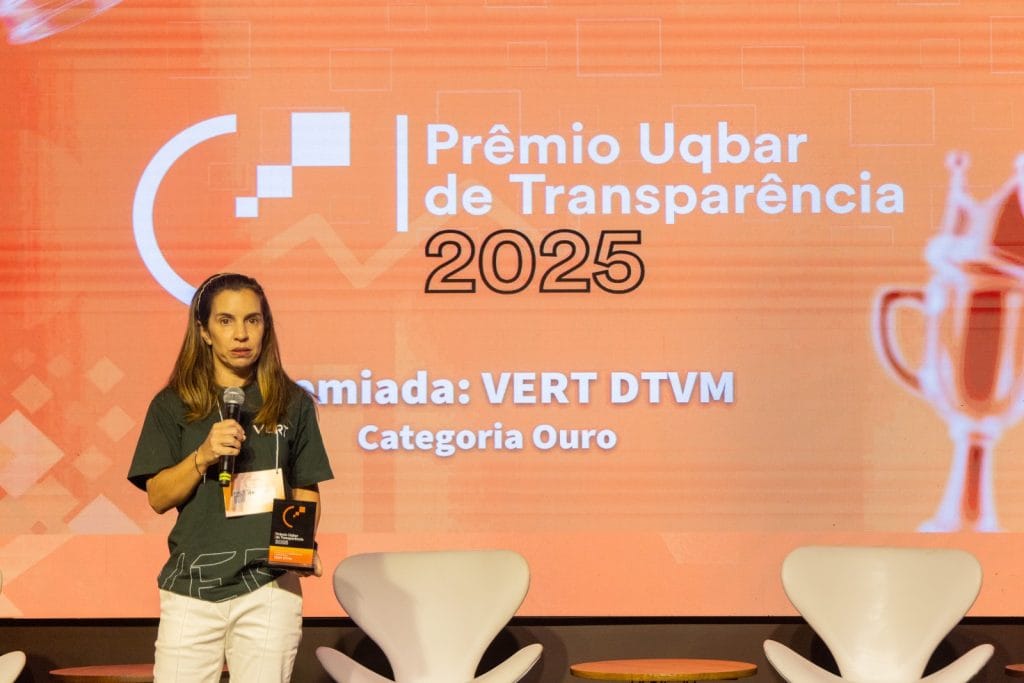 Uqbar Day 2025 preza pela divulgação das melhores práticas do mercado de capitais 1 | Brazil Economy Fernanda Mello, CEO da VERT, companhia vencedora do Prêmio de Transparência do Uqbar Day 2025