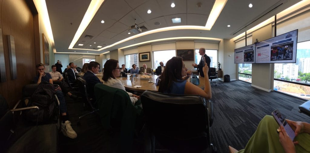 Alexandre Drabowicz, do Indosuez Wealth Management, durante palestra em evento organizado pelo Brazil Economy