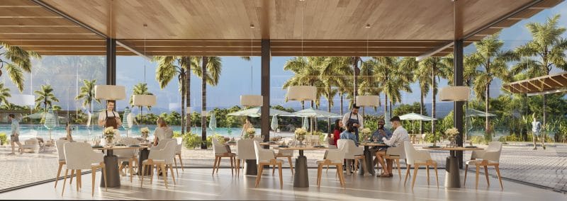 Quando Alphaville encontra o mar: Reserva Beach Club terá piscina de ondas de R$ 100 mi 3 | Brazil Economy Projeto arquitetônico do Reserva Beach Club foi desenvolvido por Carlos Mauad e Rogério Perez
