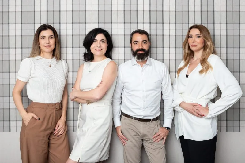 Fachadas (in)ativas: vacância de até 80% acende sinal de alerta nas incorporadoras 2 | Brazil Economy Camila de Castro, Julia Botelho, Fabio Magina e Giuliane Basile: sócios da matchpoint