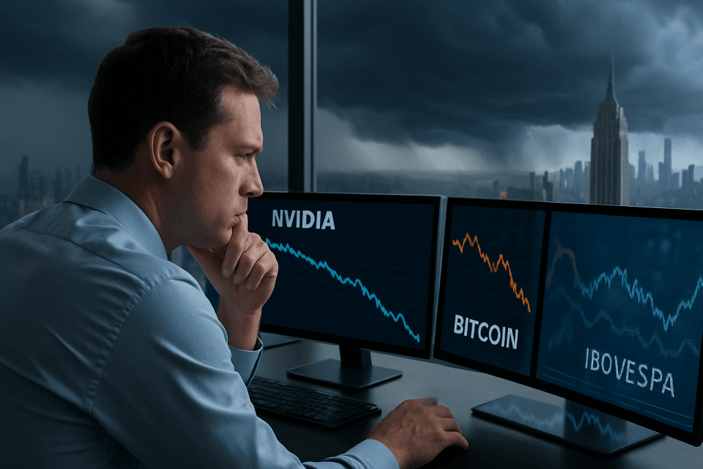 Correção se alinha nos mercados globais e testa resiliência dos ativos locais 1 | Brazil Economy ChatGPT Image 18 de nov. de 2025 07 01 36 | Brazil Economy