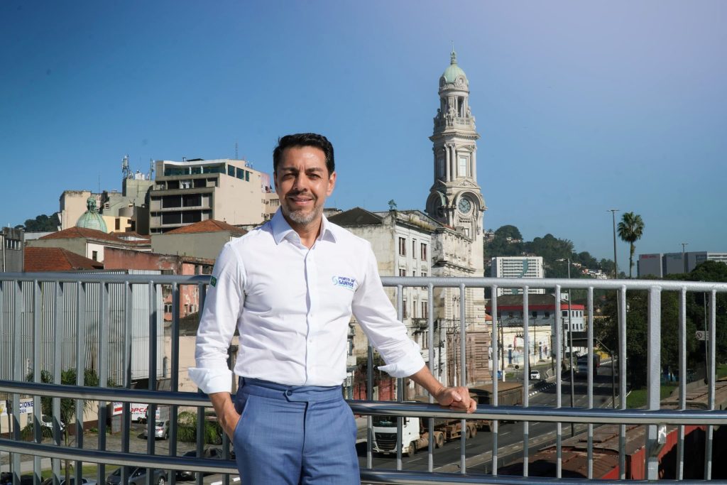 Porto de Santos cresce 5% em 2025, na contramão do tarifaço de Donald Trump 1 | Brazil Economy Anderson Pomini, presidente da APS: porto alcançou R$ 1 bilhão de lucro operacional