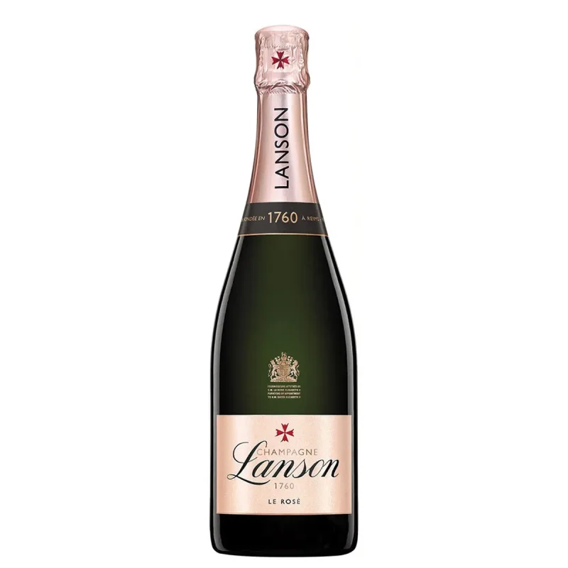 Lanson Rosé oferece coloração delicada, aromas de framboesa, romã e rosas